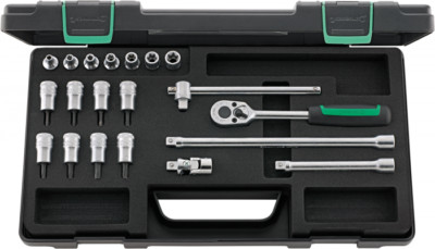 STAHLWILLE 45TX/49TX/15/5 KN Socket Set Torx 3/8'' 96023703