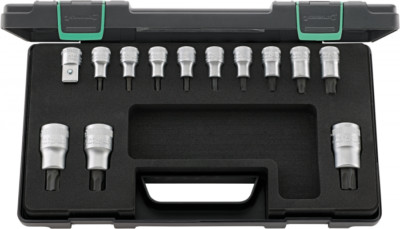 STAHLWILLE 54TX/59TX/12/1 KN Socket Set Torx 1/2'' 96032006