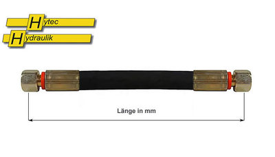 Hydraulikschlauch 10-L, 12-L, 15-L  2SN metrisch - Länge wählbar