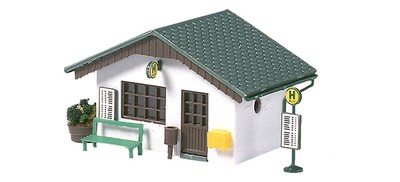 AUHAGEN HO/TT scale ~ BUS SHELTERS X 2 ~ plastic model kitset 12262