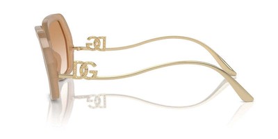 Pre-owned Dolce & Gabbana Dg4468b-34373b-58 Dgb-b-beige Sunglasses In Brown
