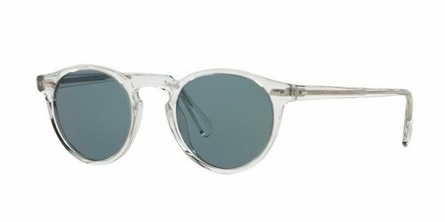 Pre-owned Oliver Peoples Oliver People 0ov5217s Gregory Peck Sun 1101r8 Crystal/blue 50mm Men'ssunglasses