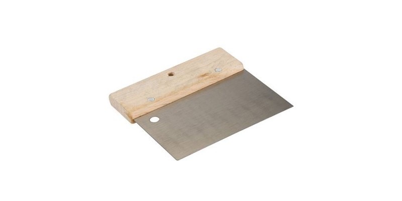 Spatola Frattazzo Per Stucco Gesso In Acciaio Impugnatura Legno 8" 20cm dfh
