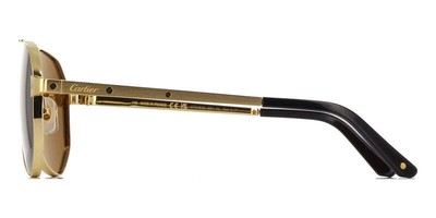 CARTIER CARTIER CT0461S-004 GOLD GOLD BROWN SUNGLASSES