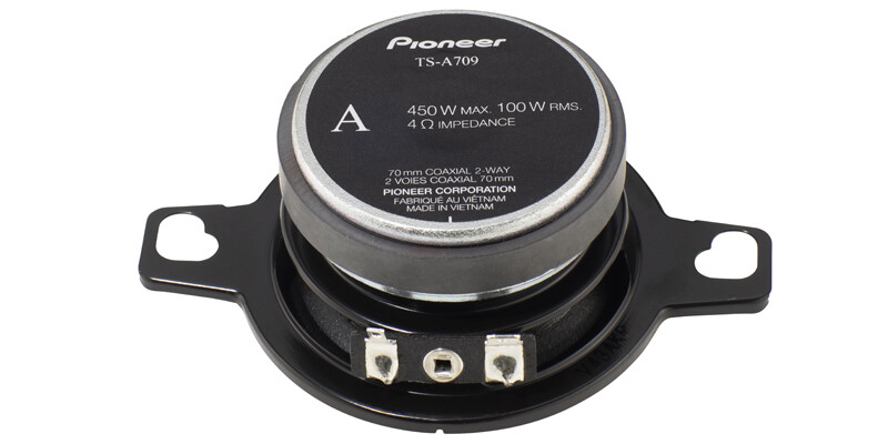 Pioneer TS-A709 2-3/4” 2-Way, 450 W Max power, 16mm Tweeter Coaxial Speaker Pair