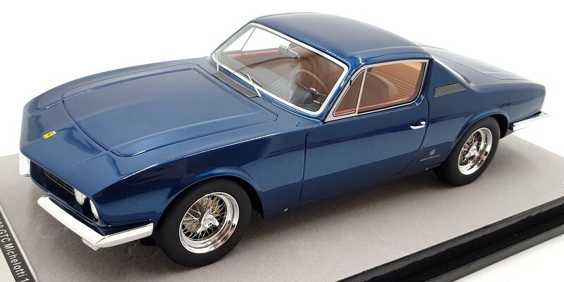 Tecnomodel 1/18 Scale Tm18-130b - 1967 Ferrari 330 Gtc Coupe Blue Abu Dhabi
