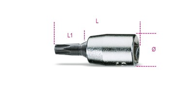 Beta Tools 900TX 1/4'' Square Drive Torx  Bit Socket Driver T30 | 009000726