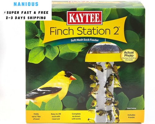 Kaytee Wild Bird Finch Station 2 Soft Mesh Sock Feeder, 2