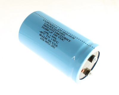 1x 10000uF 100V Large Can Electrolytic Capacitor DC mfd 100VDC 10000mfd 10,000