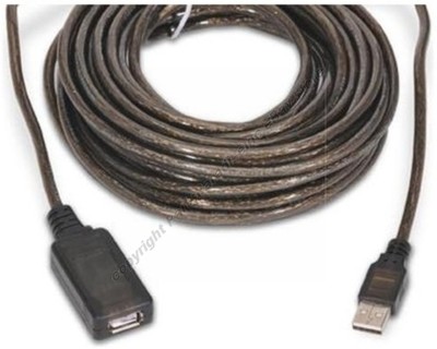30ft Active/Amplified USB2.0 Extension Camera/Webcam/Printer Cable Male-Female$S