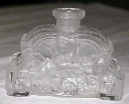 Czechoslovakia crystal perfume bottle Monsen and Baer