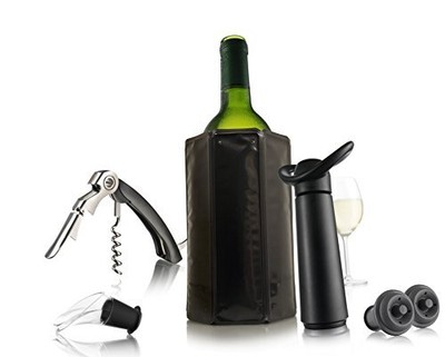 Vacuvin Special Edition Wine Essentials Giftset Standard Black