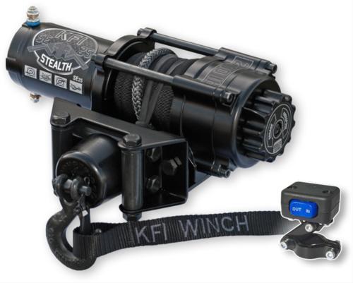 KFI Products 100880 Universal Winch Mount – Made In USA, 3/16" Steel, Black Powder Coated
