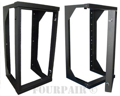 2ft Professional 12U Wall Mount Swing Out Network IT Data Server Rack 25'' Depth