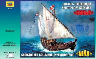 Zvezda 9005 1/100 Christopher Columbus Expédition Ship Nina Neuf