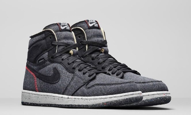 Air Jordan 1 High Zoom Crater Space Hippie Gray Canvas Men's