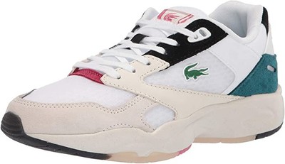 Мужские кроссовки Lacoste Storm 96 Lo Textile белый/темно-бирюзовый (7-41SMA0062 1R4)