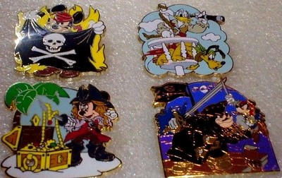 Disney Pin 6 Disney Pirates Starter Set Mickey Minnie Donald Pete のebay公認海外通販 セカイモン