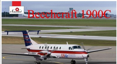 Beechcraft 1900C version Aircraft, plastic model kit scale 1/72 Amodel 72308