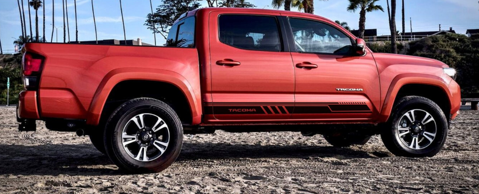 Fits Toyota Tacoma Rocker Panel Side Stripes Decal Custom Graphics Mountain