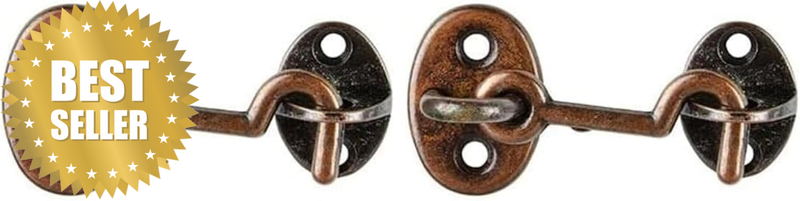 879130 Florentine Bronze Cabin Hook and Eye Brass, 50 Mm Size (Pack of 2)