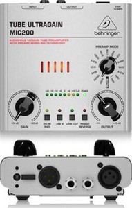 Behringer Tube Ultragain Mic200 Vacuum Tube Modeling Preamplifier