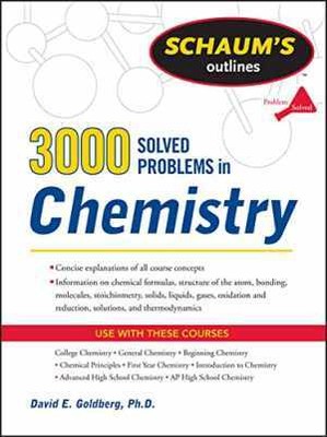 3,000 Solved Problems In Chemistry - Paperback, by Goldberg David E. - Good
