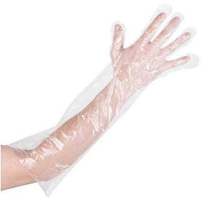 Food Handling Elbow Length Poly Gloves (Pack of 100)
