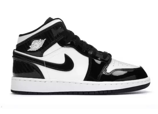 Nike Air Jordan 1 Mid SE ASW Carbon Black DD2192-001 GS Size 4Y = Womens 5.5