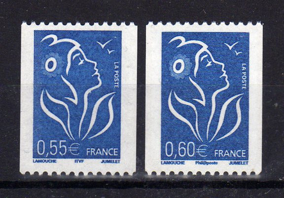 France 2005/2006 Marianne Yv 3807+3973  Mnh **