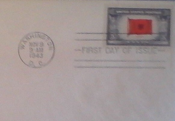 First day of issue, 1943 Overrun Countries, Albania, Scott # 918