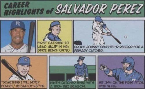 2022 Topps Heritage - Salvador Perez #73TC-18