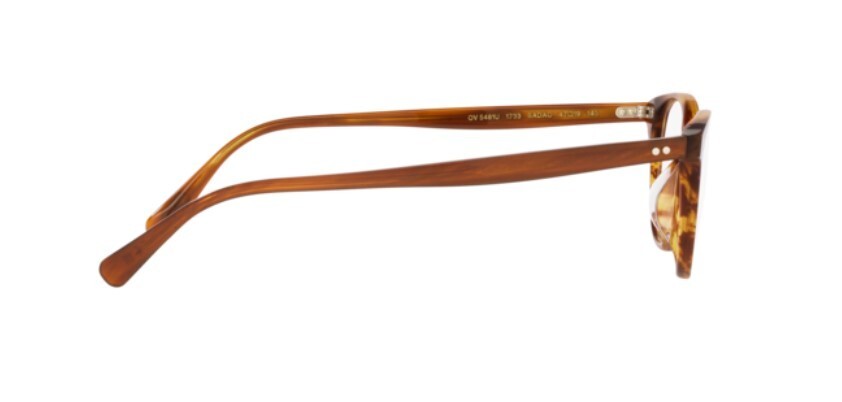 Pre-owned Oliver Peoples 0ov5481u Sadao 1733 Red Mahogany Brown Pillow Unisex Eyeglasses In Clear