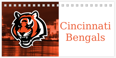 2024 Custom calendar Cincinnati Bengals team desk top calendar Joe Burrow |  eBay