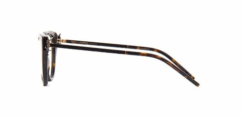 Pre-owned Saint Laurent Sl M48_a 004 Havana Eyeglasses In Clear