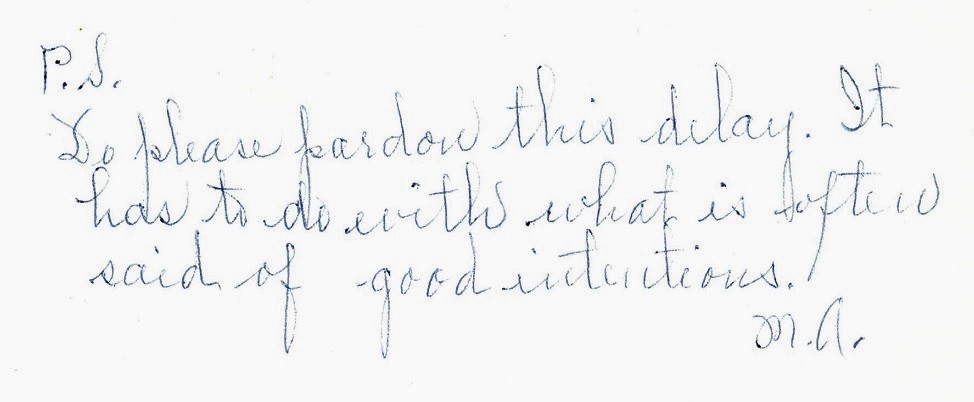 Rare MARIAN ANDERSON Signed Letter + Postscript
