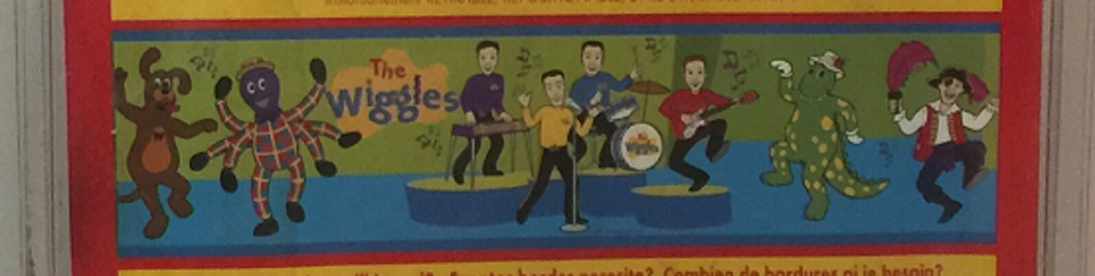 Wiggles Big Red Car Music WallPaper Border Decal Wags Henry Dorothy Feathersword