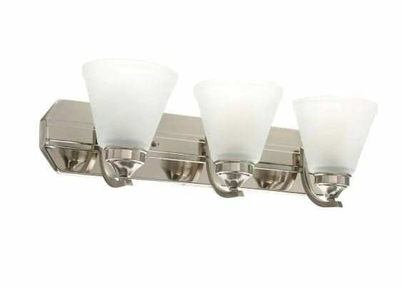 Vanity Light With Frosted Shades