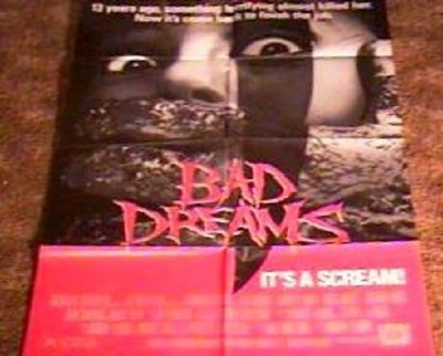 BAD DREAMS ORIGINAL MINT UNUSED ONE SHEET MOVIE POSTER 1988