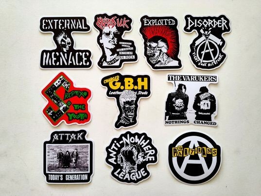 Street Punk / UK82 Vinyl Sticker Lot (10 Pack) SET 1 oi