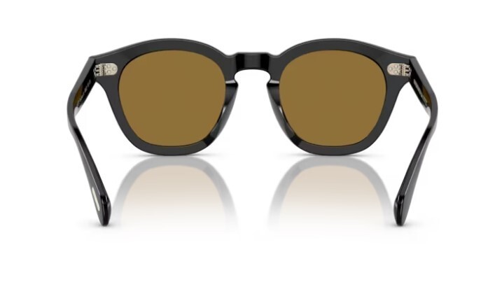 Pre-owned Oliver Peoples 0ov5382su Boudreau L.a 100573 Black/orange Unisex Sunglasses