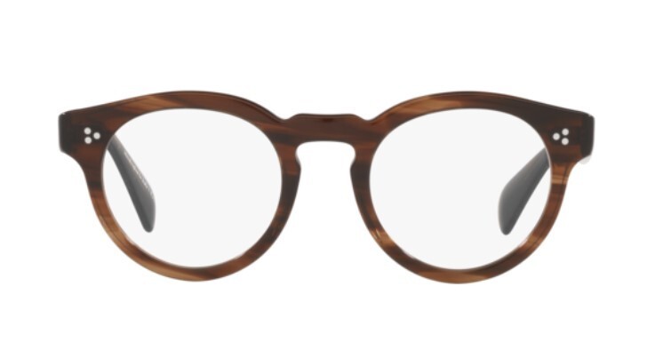 Pre-owned Oliver Peoples 0ov5475u Rosden 1724 Tuscany Tortoise Brown Round Eyeglasses In Clear