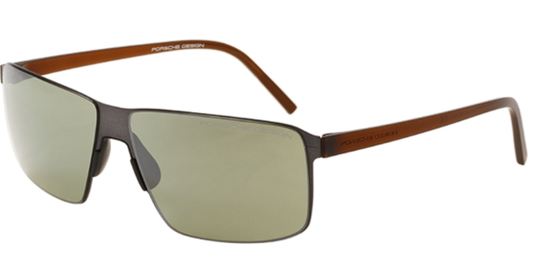 New Porsche Design P8646 D Dark Gunmetal Light Mirror Sunglasses Free Shipping