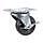 Projex 4 in. D Swivel Soft Rubber Caster with Swivel Plate 200 lb 1 pk