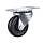 Projex 4 in. D Swivel Soft Rubber Caster with Swivel Plate 200 lb 1 pk
