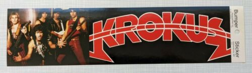 Vintage Krokus Bumper Sticker 1985 New Never Used!