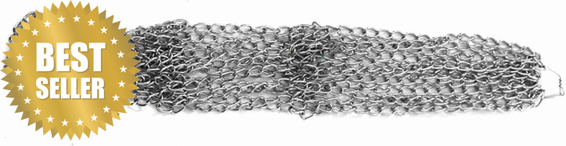 Basketball Chain Net Heavy Duty Galvanized Iron Replacement for Hoops with All-W