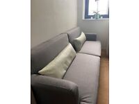 213cm upholstered double sofa bed