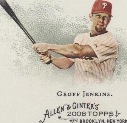 2008 Topps Allen & Ginter's - Geoff Jenkins #317