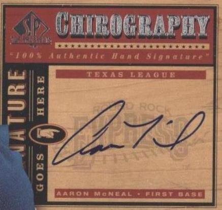 2001 SP Top Prospects - Aaron McNeal #AM